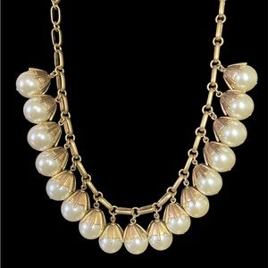 J crew statement faux pearl necklace